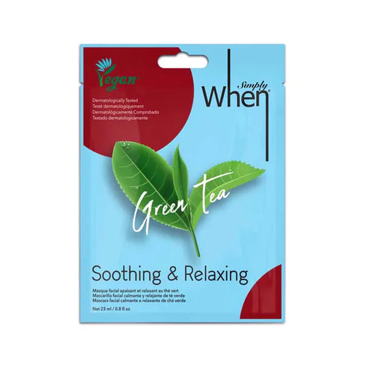 Simply When® Vegan Green Tea Soothing & Relaxing Mask